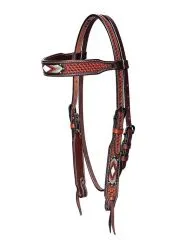 BASKET TOOLED FANCY HEADSTALL
