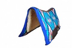 Westernpad Navajo Horizon , blau, Seitenansicht