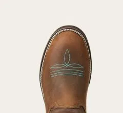 Runder Zehen des Westernstiefels