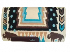 Western Show Pad mit dem Design Buffalo in den Farben Sand und Braun
