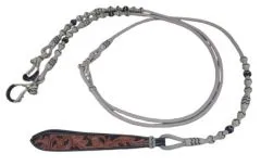 Natur Nylon Romal Reins f�r Westernreiten mit einh�ndiger Z�gelf�hrung