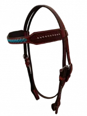 Western Kopfst�ck mit t�rkisem Stirnband
