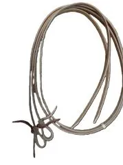 Western Z�gel Natur aus Leder als klassische Split Reins mit 8 ft L�nge