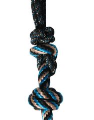 Professionals Choice rope-halter - Black/Turquoise